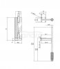 CERSANIT - Noga meblowa larga czarna 2 szt  S599-0153
